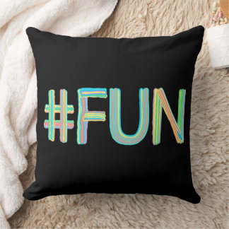 Farbenfroh #FUN Sign Design Kissen