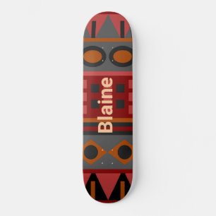 farbenfroh Funky Pattern Skateboard