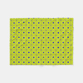 Farbenfroh, gelb und blau gemustert, auffallend fleecedecke (Vorderseite (Horizontal))