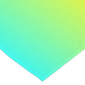 farbenfroh-gelber Zitronenlilie, türkisgrün Kurzer Tischläufer (Ecke)