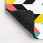 Farbenfroh, geometrisch, cool, einzigartig, trendi mousepad (Ecke)