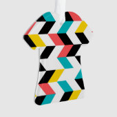 Farbenfroh, geometrisch, cool, einzigartig, trendi ornament (Vorderseite)