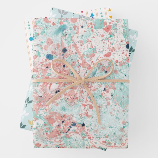 farbenfroh geschenkpapier set (Beispiel)