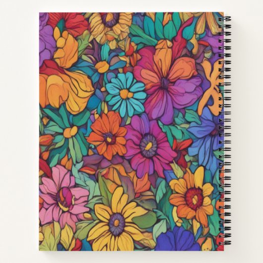 Farbenfroh geschmolzenes Gold #52 - Spiral-Noteboo Notizblock (Rückseite)