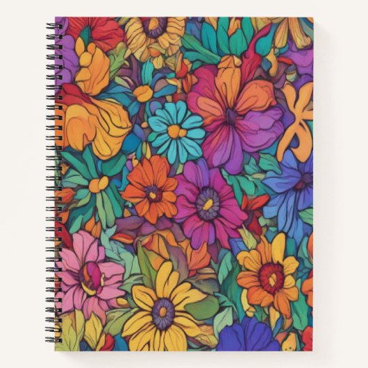 Farbenfroh geschmolzenes Gold #52 - Spiral-Noteboo Notizblock (Vorderseite)