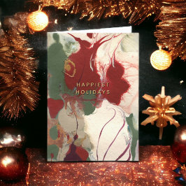 Farbenfroh gestrichen Abstrakt glücklichster Urlau Feiertagskarte