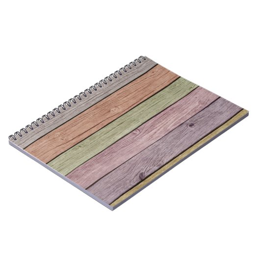 Farbenfroh gestrichenes Holz Notizblock (Linke Seite)