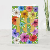 Farbenfroh Grün Personalisiert 18. Geburtstag Karte (Vorderseite)