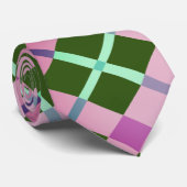 Farbenfroh (Grüne Lavendel) Abstrakt Krawatte (Gerollt)