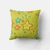 Farbenfroh handGezeichnet Pop Star Cartoon Doodle  Kissen (Rückseite)