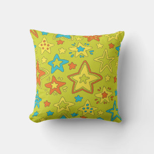 Farbenfroh handGezeichnet Pop Star Cartoon Doodle Kissen