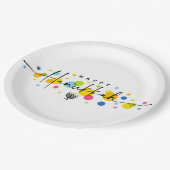 farbenfroh Hanukkah Pappteller (Schrägansicht)