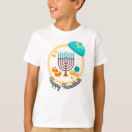 farbenfroh Hanukkah T-Shirt (Vorderseite)