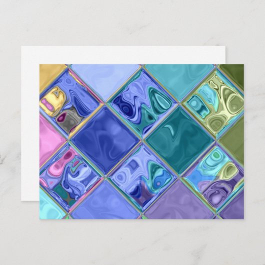 Farbenfroh hell einzigartig und individuell anpass postkarte (Vorne/Hinten)