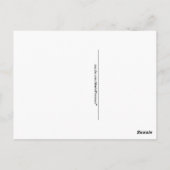 Farbenfroh hell einzigartig und individuell anpass postkarte (Rückseite)