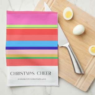 Farbenfroh hell Moderne Weihnachtsküche Handtuch