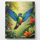 Farbenfroh Hummingbird Fotoplatte (Vorderseite)
