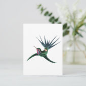 Farbenfroh Hummingbird Postkarte (Stehend Vorderseite)