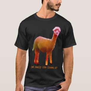 Farbenfroh, ich mag Lamas OK Funny Animal T-Shirt