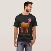 Farbenfroh, ich mag Lamas OK Funny Animal T-Shirt (Vorne ganz)