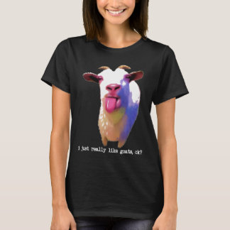 farbenfroh, ich mag Ziegen einfach nur gut, ein Ho T-Shirt