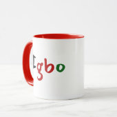 farbenfroh Igbo Pan African Tasse (Vorderseite Links)