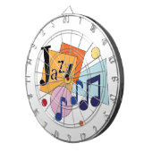 Farbenfroh Jazz Modernes Art Design Dartscheibe (Vorderseite rechts)