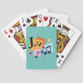 Farbenfroh Jazz Modernes Art Design Spielkarten (Rückseite)