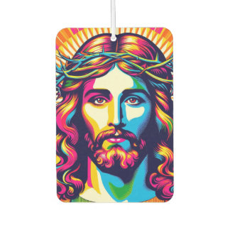 Farbenfroh Jesus Lufterfrischer! Autolufterfrischer