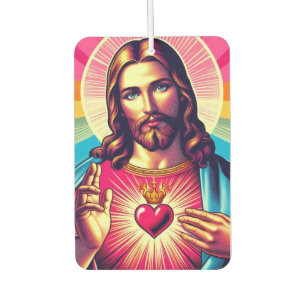 Farbenfroh Jesus Lufterfrischer! Autolufterfrischer
