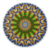 Farbenfroh Kaleidoskop Keramikknauf (Vorderseite)