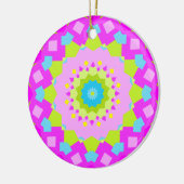 Farbenfroh Kaleidoskop Keramikornament (Links)