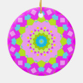 Farbenfroh Kaleidoskop Keramikornament (Hinten)