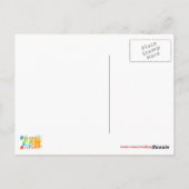 Farbenfroh Kokopelli Postkarte (Rückseite)