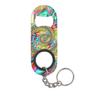 Farbenfroh, kräftig und dynamisch Groovy Trippy Fr Mini Flaschenöffner