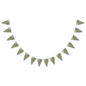 Farbenfroh, kräftig und dynamisch Groovy Trippy Fr Wimpelkette (Alle)