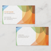 farbenfroh künstlerisch visitenkarte (Vorne/Hinten)