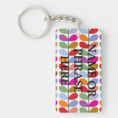 farbenfroh kunstvoll schlüsselanhänger (Vorderseite)