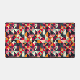 Farbenfroh lebendig Retro-Inspirierte geometrische Schreibtischunterlage
