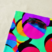 Farbenfroh lebendiges Retro-Revival-Muster Strandtuch (Beispiel)