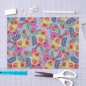 Farbenfroh, lebhaft Wasserfarbe Floral botanisch Seidenpapier (Handwerk)