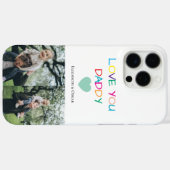 Farbenfroh "Liebe You Daddy" - Fun & Heartfelt Case-Mate iPhone Hülle (Rückseite (Horizontal))