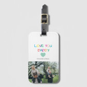 Farbenfroh "Liebe You Daddy" - Fun & Heartfelt Gepäckanhänger (Vorderseite Vertikal)