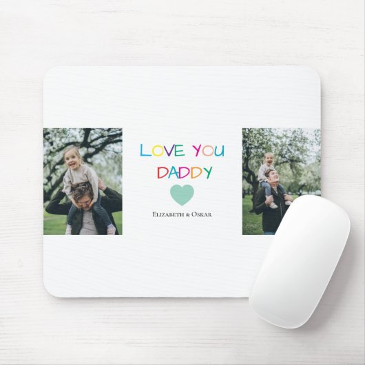 Farbenfroh "Liebe You Daddy" - Fun & Heartfelt Mousepad (Mit Mouse)