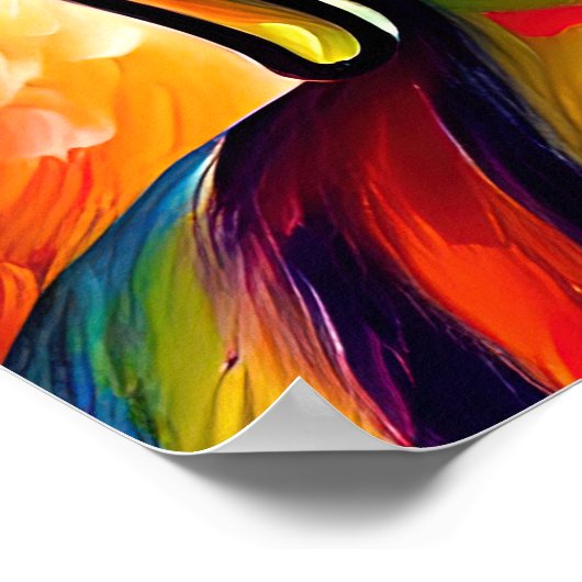 Farbenfroh Lord Buddha Poster (Ecke)