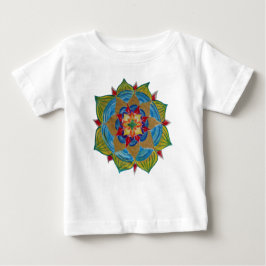 Farbenfroh Mandala Baby Fine Jersey T - Shirt