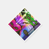 Farbenfroh Mardi Gras Masks Napkins Serviette (Ecke)