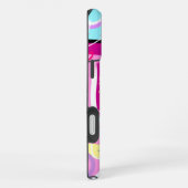 Farbenfroh, maximalistisch, ausdrucksstark Abstrak iPhone Hülle (Rechte Seite)