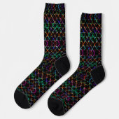 Farbenfroh, mehrfarbig, fröhlich gestreift socken (Linkes Detail)