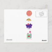 farbenfroh mexikanisches Essen auf der Postkarte (Rückseite)